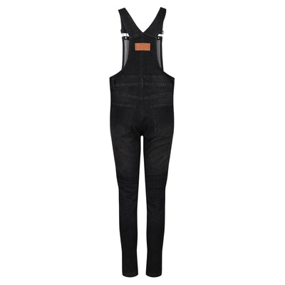MotoGirl Daisy Dungarees in Black available at Veloce Club