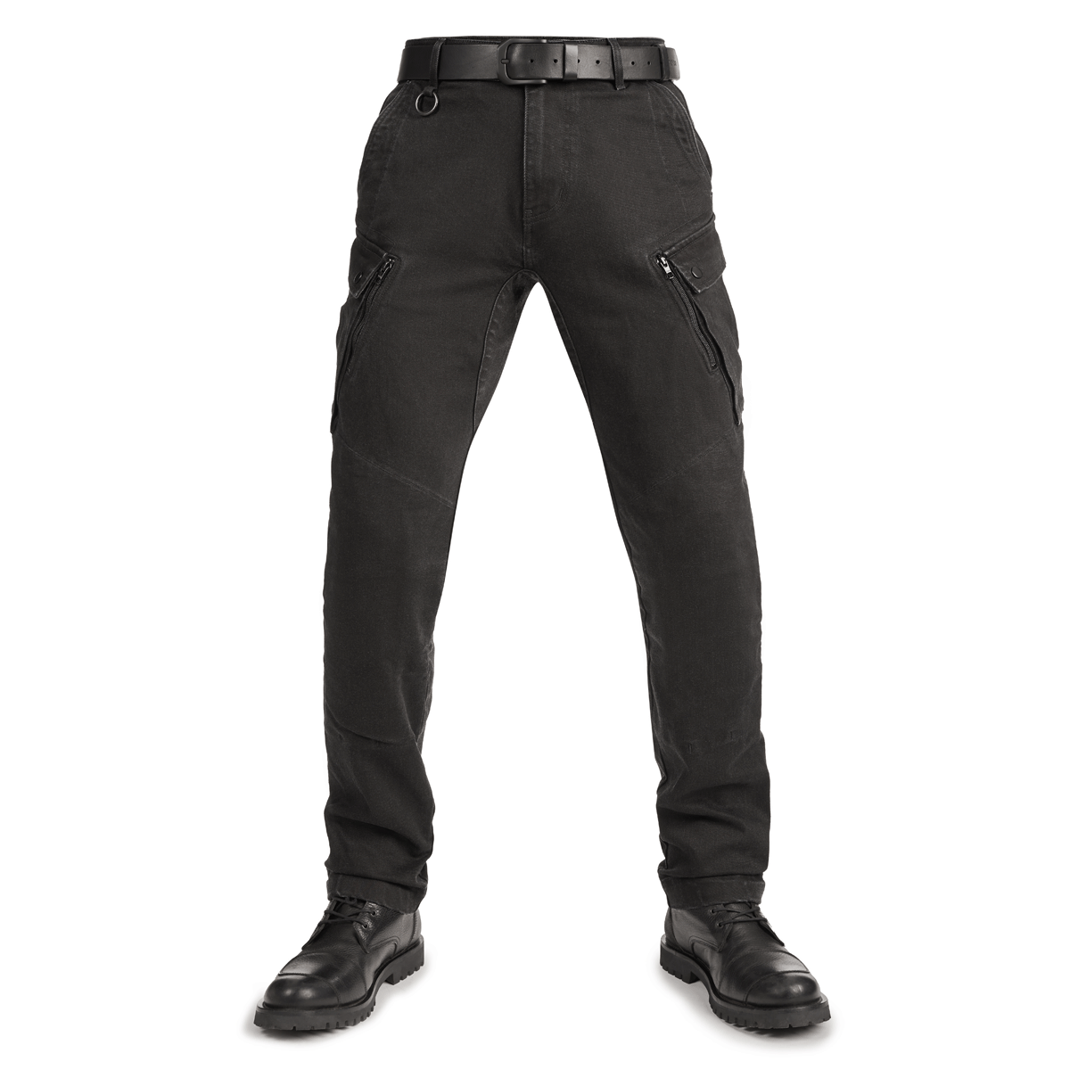 Pando Moto Mark AAA Cargo Pants in Black | Veloce Club