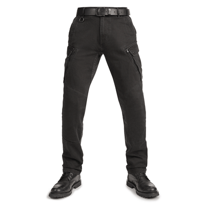 Pando Moto Mark AAA Cargo Pants in Black | Veloce Club