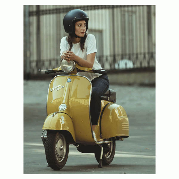 DMD Jet Retro Matt Deep Blue Open face Helmet | Veloce Club