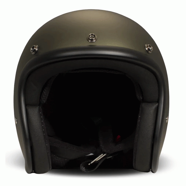 DMD Jet Retro Olive Gold Open face Helmet | Veloce Club