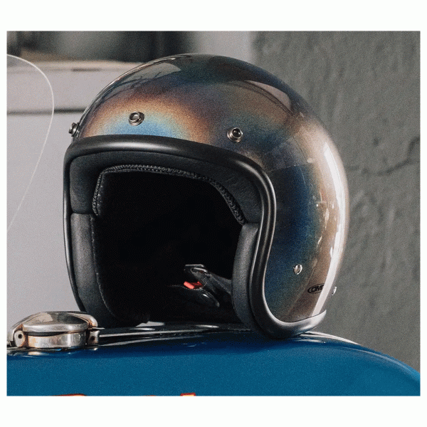 DMD Jet Retro Rainbow Open face Helmet | Veloce Club