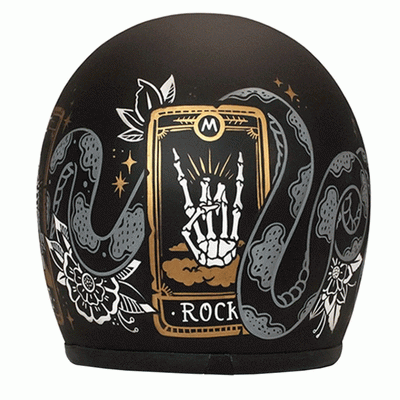 DMD Jet Retro Cards Open face Helmet | Veloce Club