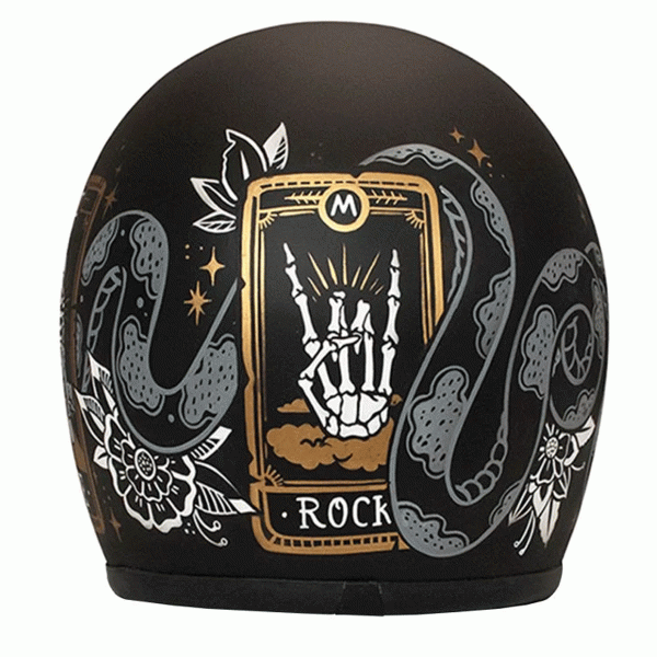 DMD Jet Retro Cards Open face Helmet | Veloce Club