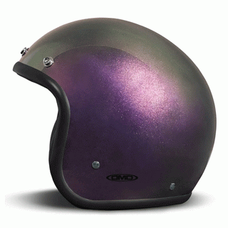 DMD Jet Retro Rainbow Violet Open face Helmet | Veloce Club