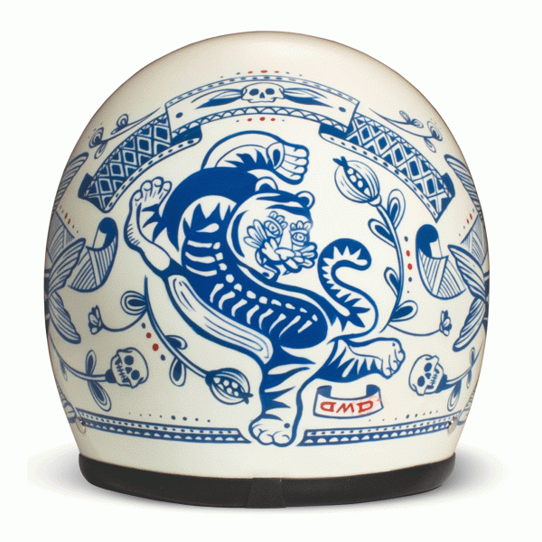 DMD Jet Retro Tigre Open face Helmet | Veloce Club