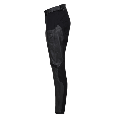 Fiona Black Leather Trousers - available at Veloce Club