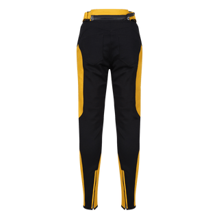 Fiona Yellow Leather Trousers - available at Veloce Club