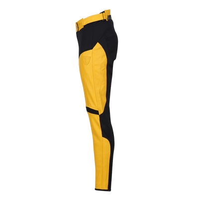 Fiona Yellow Leather Trousers - available at Veloce Club