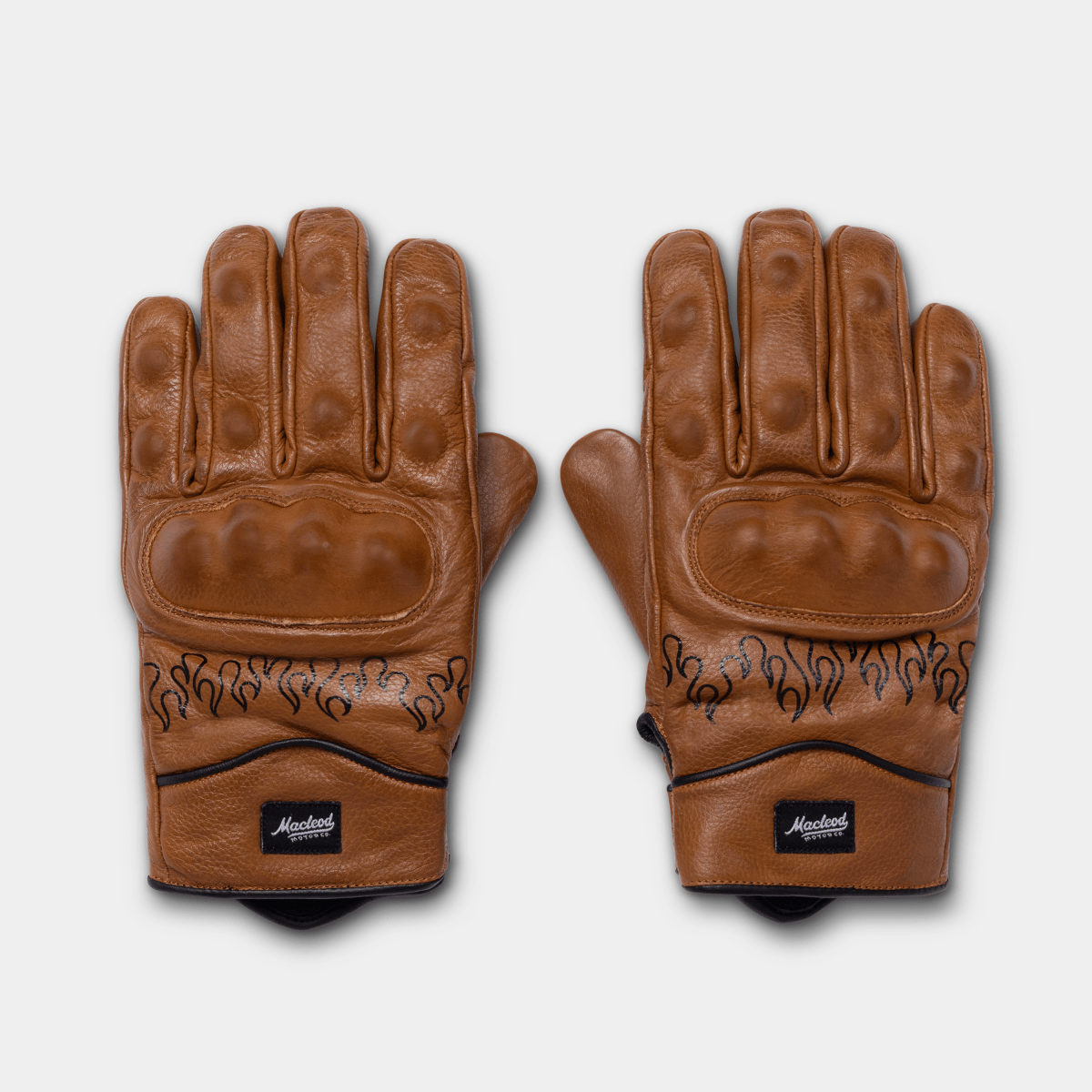 Macleod Motor Co Flame Motorcycle Gloves | Veloce Club