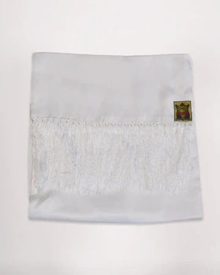 Goldtop 100% Silk Scarf - White - available at Veloce Club
