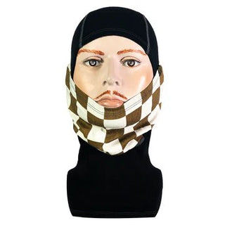 Goldtop Merino Wool Balaclava - Gold & White - available at Veloce Club