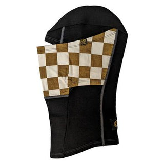Goldtop Merino Wool Balaclava - Gold & White - available at Veloce Club