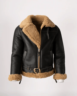 Goldtop The Battle of Britain 1940 RAF Sheepskin Flying Jacket in Dark Brown - available at Veloce Club