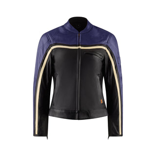 Hayley Purple Leather Jacket - available at Veloce Club