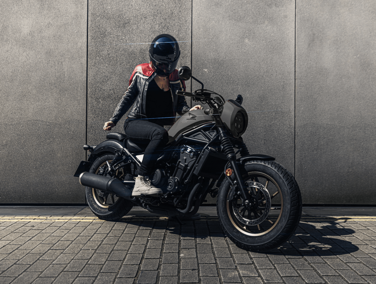 MotoGirl Hayley Red Leather Jacket available at Veloce Club