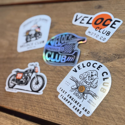 Veloce Club Sticker Pack - 5 gloss stickers
