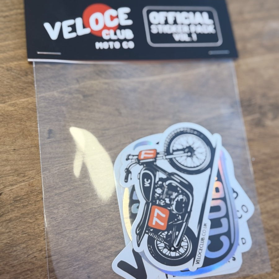 Veloce Club Sticker Pack - 5 gloss stickers
