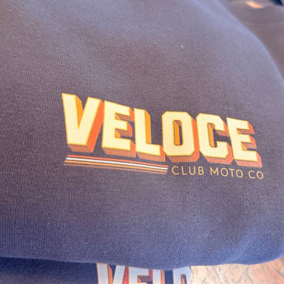 Veloce Club Malibu Motorcycle Sweatshirt in Brown