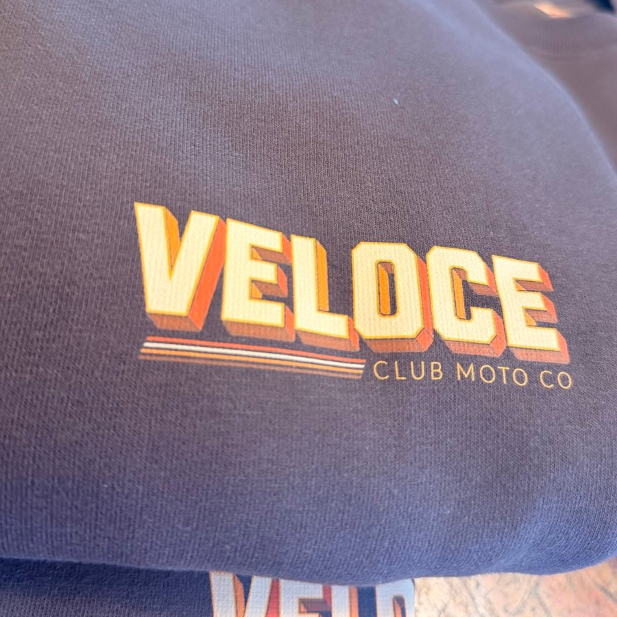 Veloce Club Malibu Motorcycle Sweatshirt in Brown