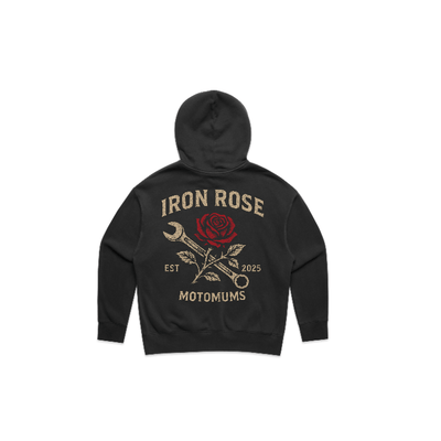 MotoMums Iron Rose Faded Hoodie | Veloce Club