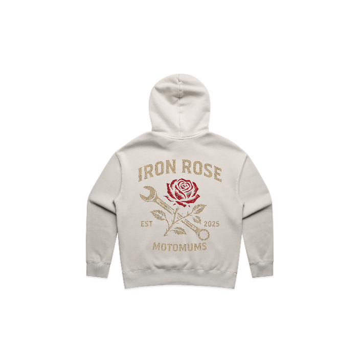 MotoMums Iron Rose Faded Hoodie | Veloce Club