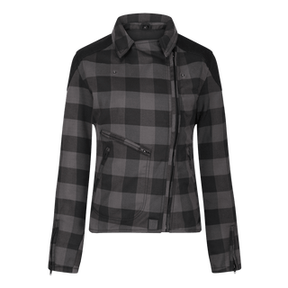 Jessie Flannel Jacket (Grey) - available at Veloce Club