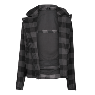 Jessie Flannel Jacket (Grey) - available at Veloce Club