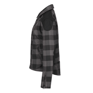 Jessie Flannel Jacket (Grey) - available at Veloce Club