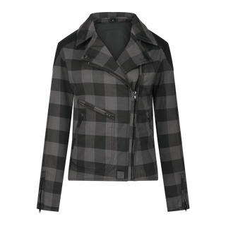 Jessie Flannel Jacket (Grey) - available at Veloce Club