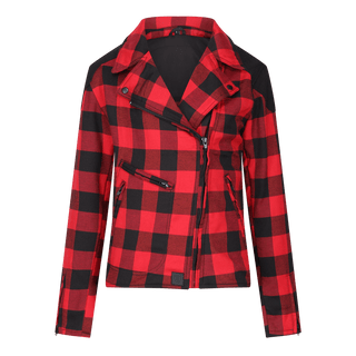 Jessie Flannel Jacket (Red) - available at Veloce Club