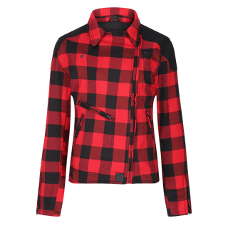 Jessie Flannel Jacket (Red) - available at Veloce Club