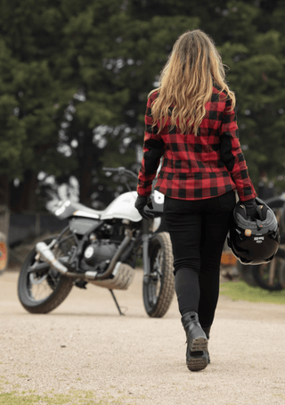 Jessie Flannel Jacket (Red) - available at Veloce Club