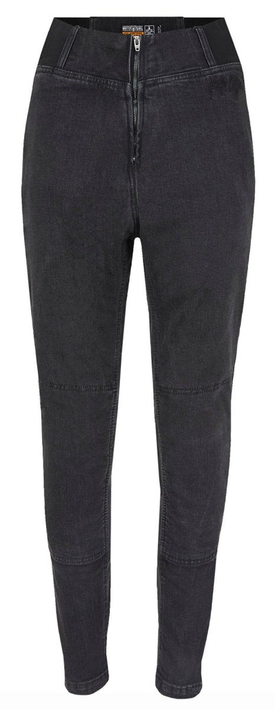MotoGirl Julia Jeggings in black available at Veloce Club