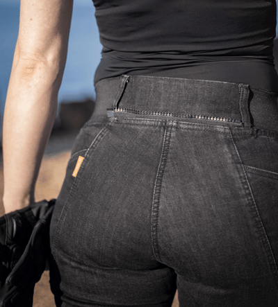 MotoGirl Julia Jeggings in black available at Veloce Club