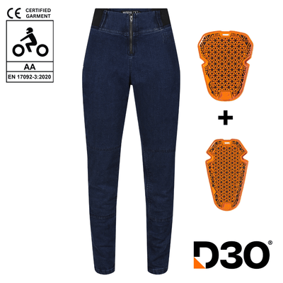 MotoGirl Julia Jeggings in blue available at Veloce Club