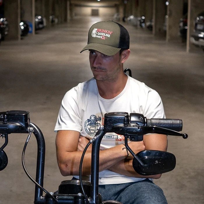 Kytone Drinkin Gasoline Cap - Green | Veloce Club