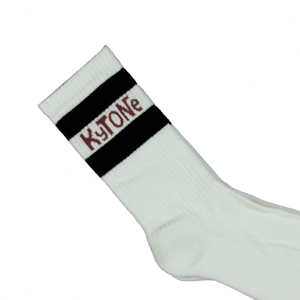 Kytone Stamp Socks - White 100% cotton | Veloce Club