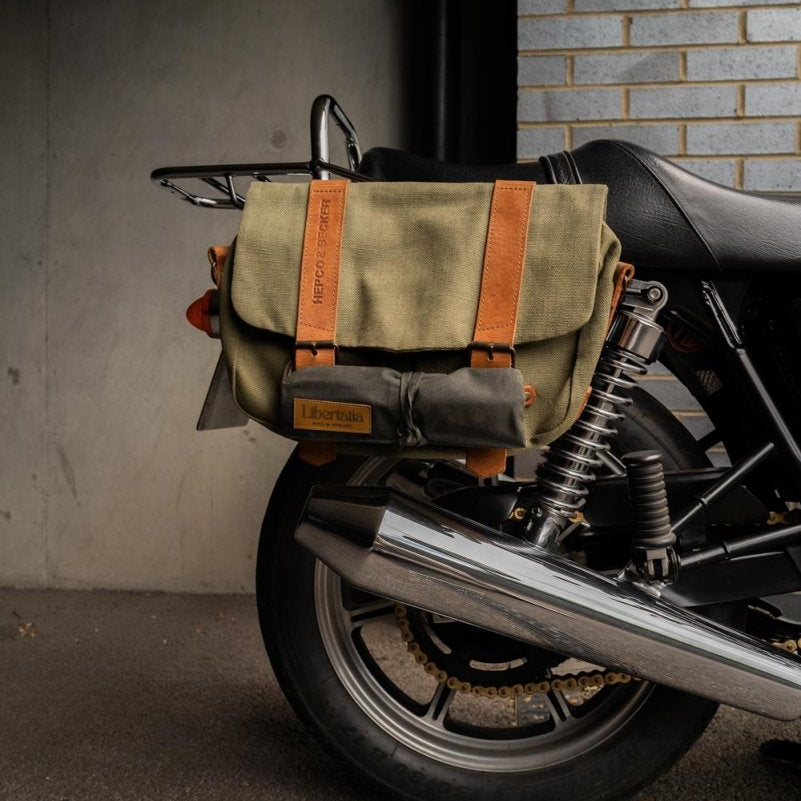 Libertatia Oilskin Tool Roll in British Green