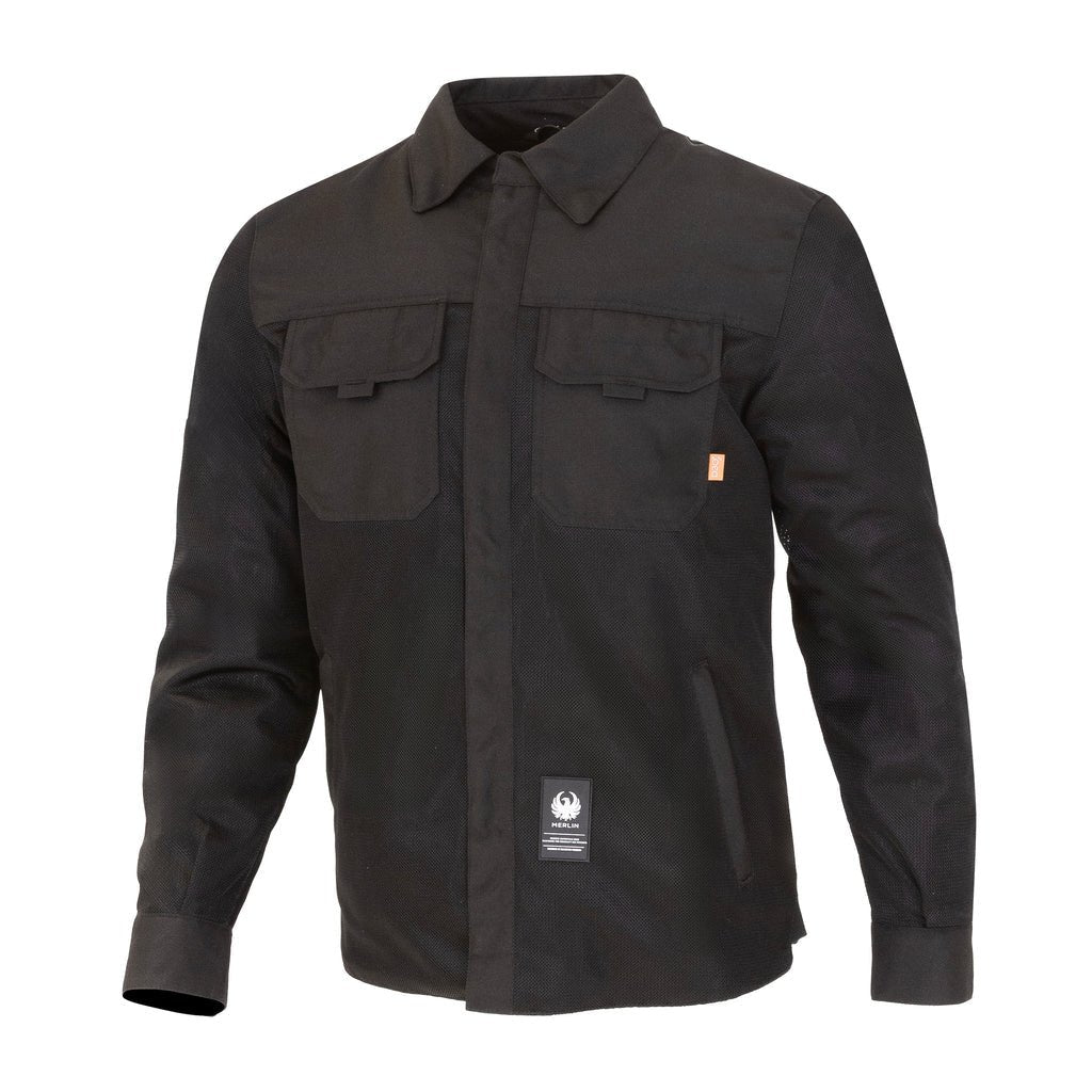 Merlin Aero Mesh Riding Shirt in Black