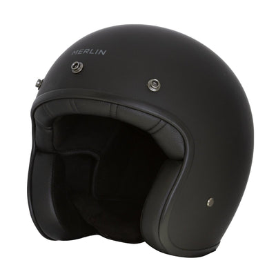 Merlin Blackbird Jet Helmet Matt Black