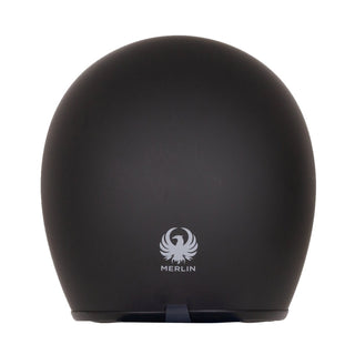 Merlin Blackbird Jet Helmet Naked Matt Black - available at Veloce Club