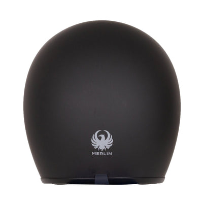Merlin Blackbird Jet Helmet Naked Matt Black - available at Veloce Club