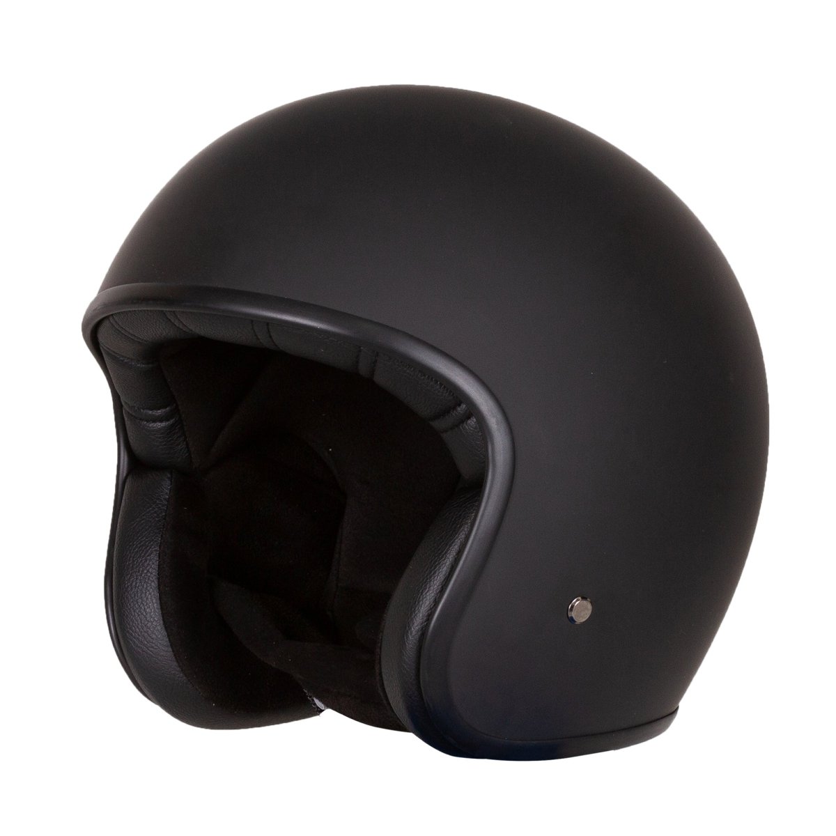 Merlin Blackbird Jet Helmet Naked Matt Black - available at Veloce Club