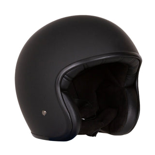 Merlin Blackbird Jet Helmet Naked Matt Black - available at Veloce Club