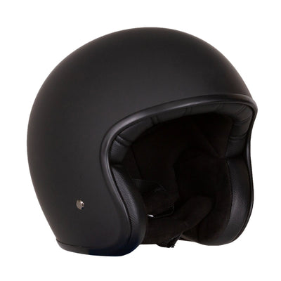 Merlin Blackbird Jet Helmet Naked Matt Black - available at Veloce Club