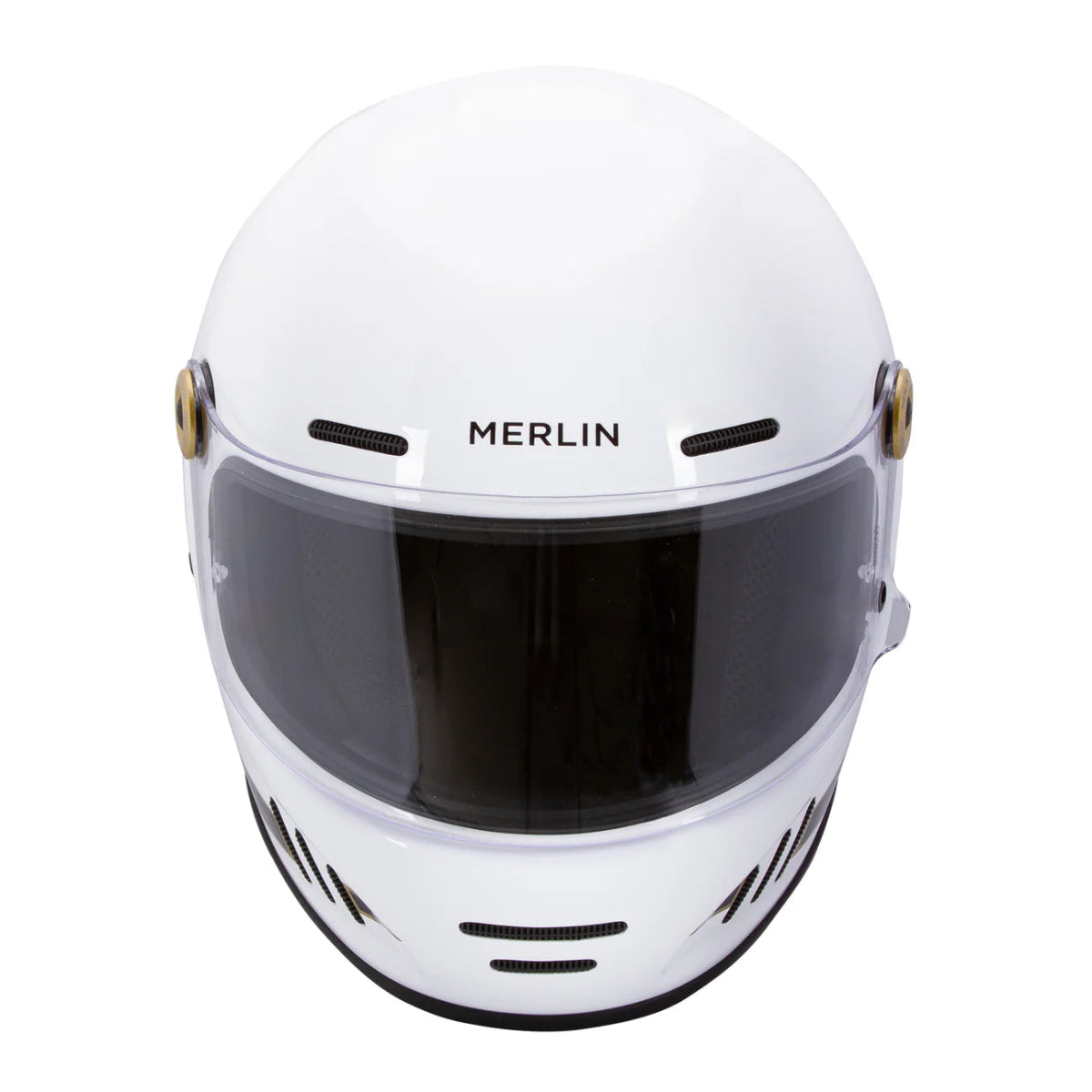 Merlin Revival Vintage Helmet Flash White - available at Veloce Club