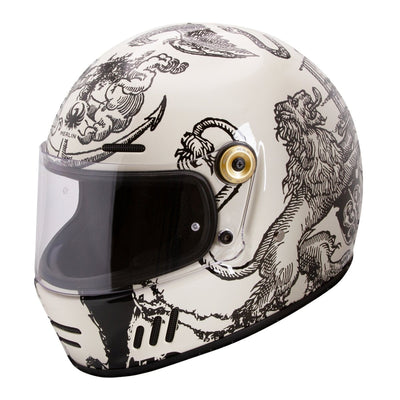 Merlin Revival Vintage Helmet Versus Off White
