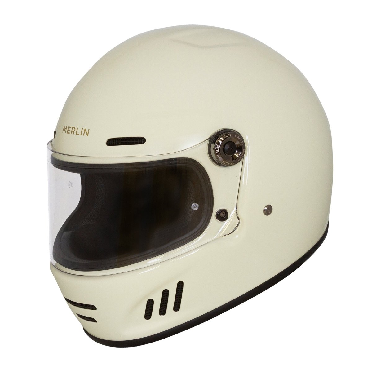 Merlin Revival Vintage Helmet Vintage White - available at Veloce Club