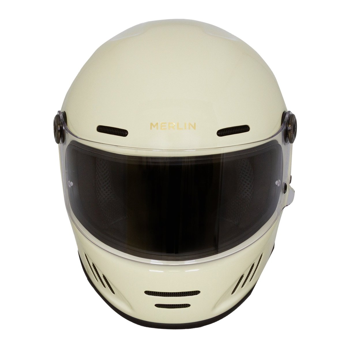Merlin Revival Vintage Helmet Vintage White - available at Veloce Club